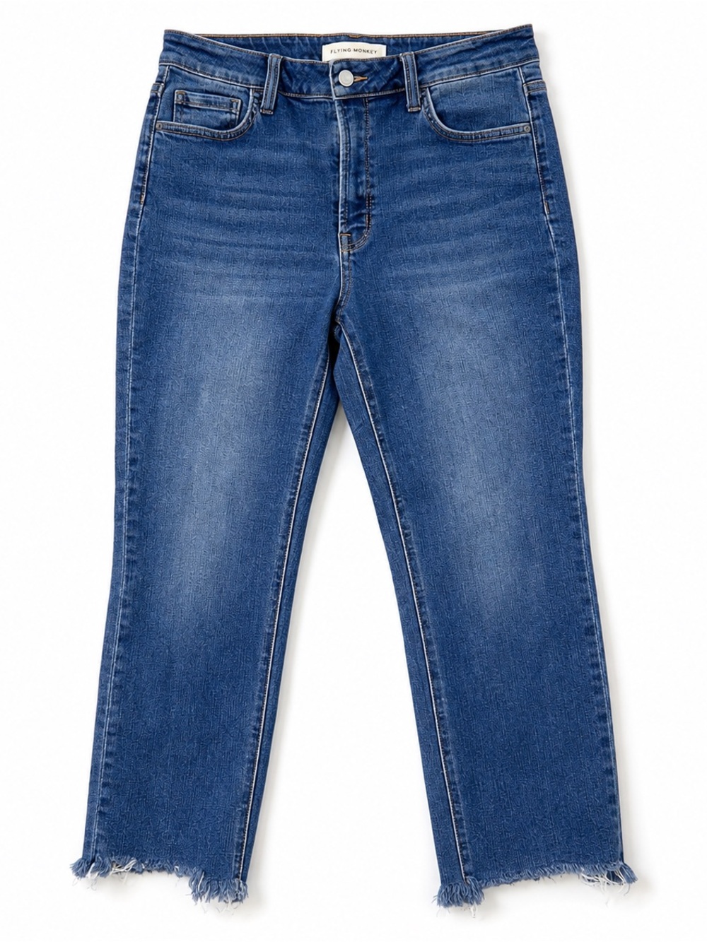 Flying Monkey Effusive High Rise Cropped Slim Straight Jeans 30